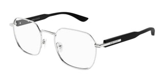 Alexander Mcqueen Am0499o Men Silver Geometric Eyeglasses