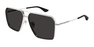 Alexander Mcqueen Am0500s Men Silver Pilot Sunglasses