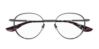 Alexander McQueen AM0502O unisex Ruthenium Round Eyeglasses