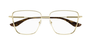 Alexander McQueen AM0503O women Gold Squared Eyeglasses