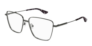 Alexander McQueen AM0503O women Ruthenium Squared Eyeglasses