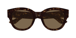 Alexander Mcqueen Am0509sa Women Havana Cat Eye Sunglasses