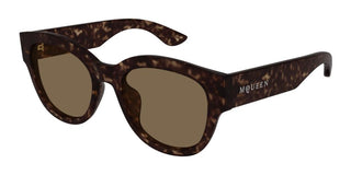 Alexander Mcqueen Am0509sa Women Havana Cat Eye Sunglasses