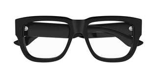 Alexander McQueen AM0510O unisex Black Squared Eyeglasses