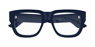 Alexander McQueen AM0510O unisex Blue Squared Eyeglasses