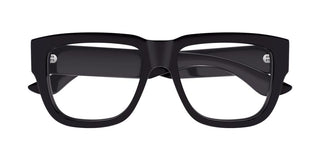 Alexander McQueen AM0510O unisex Violet Squared Eyeglasses