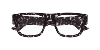 Alexander McQueen AM0511O men Havana Squared Eyeglasses