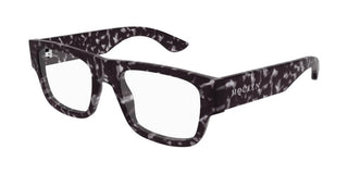 Alexander McQueen AM0511O men Havana Squared Eyeglasses