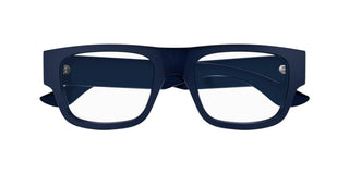 Alexander McQueen AM0511O men Blue Squared Eyeglasses