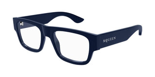 Alexander McQueen AM0511O men Blue Squared Eyeglasses