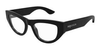 Alexander McQueen AM0512O women Black Cat Eye Eyeglasses