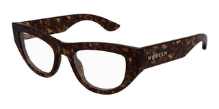 Alexander McQueen AM0512O women Havana Cat Eye Eyeglasses