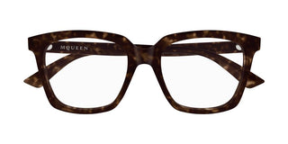 Alexander McQueen AM0513O women Havana Butterfly Eyeglasses