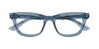 Alexander McQueen AM0515O women Blue Cat Eye Eyeglasses