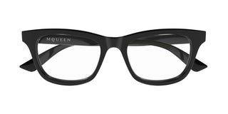 Alexander McQueen AM0515O women Grey Cat Eye Eyeglasses