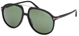 Tom Ford ARCHIE FT 1079 men Black Pilot Sunglasses