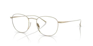 Giorgio Armani Ar 5148t Men Gold Oval Eyeglasses