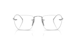 Giorgio Armani Ar 5149t Men Silver Oval Eyeglasses