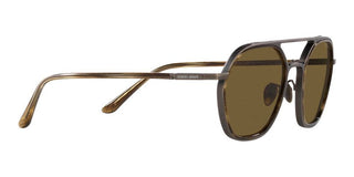 Giorgio Armani AR 6145 men Ruthenium Round Sunglasses