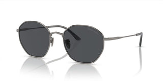 Giorgio Armani AR 6150 men Ruthenium Round Sunglasses