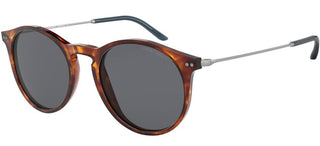 Giorgio Armani AR 8121 men Havana Round Sunglasses