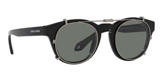 Giorgio Armani AR 8190U men Black Round Sunglasses