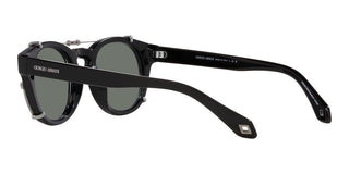 Giorgio Armani AR 8190U men Black Round Sunglasses