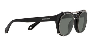 Giorgio Armani AR 8190U men Black Round Sunglasses