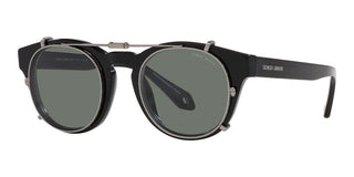 Giorgio Armani AR 8190U men Black Round Sunglasses