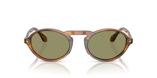 Giorgio Armani AR 8219U men Brown Round Sunglasses