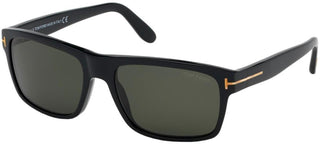 Tom Ford AUGUST FT 0678 unisex Black Geometric Sunglasses