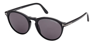 Tom Ford AURELE FT 0904 unisex Black Round Sunglasses