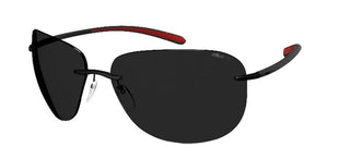 Silhouette BAYSIDE 8729 unisex Black Rectangle Sunglasses