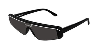 Balenciaga BB0003S unisex Black Shield Sunglasses