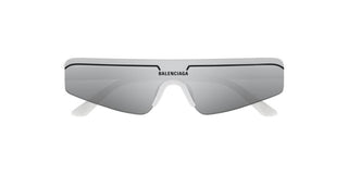 Balenciaga BB0003S unisex White Shield Sunglasses