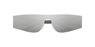 Balenciaga BB0041S unisex Silver Shield Sunglasses