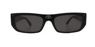 Balenciaga Bb0080s Unisex Black Shield Sunglasses