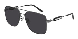 Balenciaga Bb0116sa Men Ruthenium Pilot Sunglasses