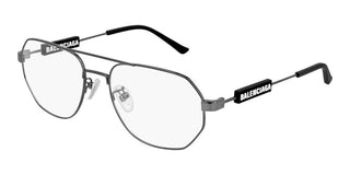 Balenciaga BB0117O unisex Ruthenium Pilot Eyeglasses