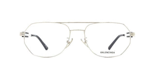 Balenciaga BB0117O unisex Silver Pilot Eyeglasses