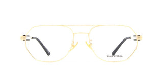 Balenciaga BB0117O unisex Gold Pilot Eyeglasses