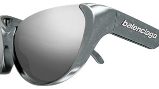 Balenciaga BB0201S women Silver Visor Sunglasses