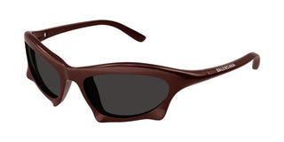 Balenciaga BB0229S men Brown Sports Sunglasses