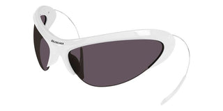 Balenciaga BB0232S unisex White Oversize Sunglasses