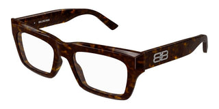 Balenciaga BB0240O unisex Havana Geometric Eyeglasses