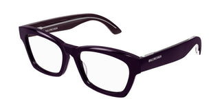 Balenciaga BB0242O unisex Violet Geometric Eyeglasses