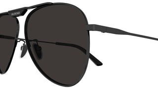 Balenciaga BB0244S unisex Ruthenium Pilot Sunglasses