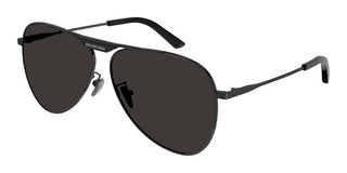 Balenciaga BB0244S unisex Ruthenium Pilot Sunglasses