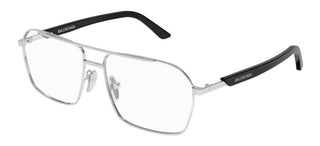 Balenciaga BB0248O men Silver Round Eyeglasses