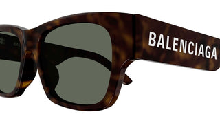 Balenciaga BB0262SA unisex Havana Squared Sunglasses